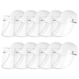 10X Outdoor Protection Hat Anti-Fog Pollution Dust Protective Cap Full Face HD Shield Cover Adult HATADULTWHTX10