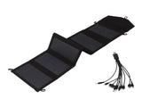 Solar Panel Charger IP65 Foldable 20W 5V USB Portable Solar Panel Charger for Smartphones Tablets V1294-YM0706-3111230186511