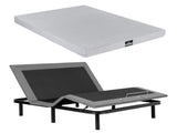 Artiss Queen Bed Frame and Giselle Bedding Queen Memory Foam Mattress Set, Electric Bed Base with EAB-8183-NOBLE-15-Q