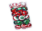 30PCS Xmas Balls Ornaments 2.4 Inch Plastic Multi Color Xmas Tree Hanging Balls for Holiday Birthday V1294-YM0901-3115240056111