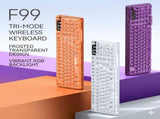 Tri-Mode Wireless Mechanical Keyboard, Bluetooth 5.0/2.4G/USB-C, 96% Layout RGB Backlit Keyboard, V1197-BG-042609