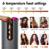 Cordless Ceramic Automatic Hair Curler for Portable Hair Styling V196-AHC009