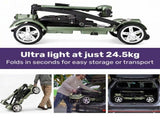 EQUIPMED SmartPacer Ultra-Lightweight Mobility Scooter w/ Li-ion Battery, Only 19kg, Foldable, V219-HMBMSCEQ1GNB