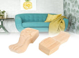 2Pcs Stylish Wood Carved Table Leg Cabinet Legs Home Furniture for Sofa Tea Table TV Cabinet V1294-YM0901-3115200042511