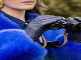 Dents Womens Elizabeth Silk Lined Leather Gloves - Navy V563-7-1126-NAVY-7