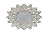 Large Moulded Fleur Wall Mirror 80cm V637-20634MIR