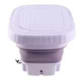 Portable Washing Machine 11L ABS PP Automatic Mini Foldable Bucket Washer with Drainage Pipe for RV V1294-YM0901-3113230324611