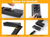 8 Pack "7" Shaped Solar Pathway Lights - Outdoor Waterproof Modern LED Landscape Stake Lights with V888-ELOSUNG55290