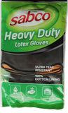 96 Pairs Sabco Heavy Duty Latex Gloves w/ Cotton Lining - Large Size Bulk V563-9310205800567-96PCS