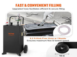 114L Gas Caddy, Fuel Storage Tank with Wheels, Portable Fuel Caddy with Manuel Transfer Pump, V952-SYJYCBXGGJ2307OLTV0