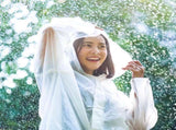 20 Pcs Rain Poncho Adults Reusable Raincoats Emergency with Drawstring and Hood EVA Rain Jacket V1258-DP02-C-2209
