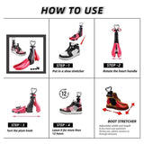 2X Shoe Stretcher Women, Boot Stretcher Wide Feet, 4 Way Adjustable Shoe Stretcher. V1366-AZ2-W-15678