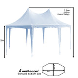 Wallaroo 6x4.5m Wedding Gazebo Marquee with Sidewalls GAZ-WED-6X45-WH