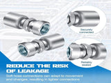 12 Pcs 3/8" Hose x 3/8" Jic 37&deg Hydraulic Hose Female Coupling End Swivel Crimp Hydraulic V1258-DP02-C-2818