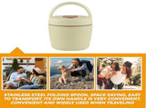 Food Thermocontainer, 1.2 L, thermo lunchbox with spoon, food thermos mug, warming container, used V1189-LC-RY-00550