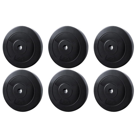 Everfit 60kg Barbell Weight Plates Standard Home Gym Press Fitness Exercise FIT-K-DB-PL-60