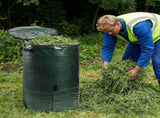 4 Pack 34 Gallons Reusable Yard Waste Bags, Leaf Lawn Collector Containers with Lid and Handles, V1259-DP01-A-923