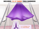 Aerial Yoga Frame & Yoga Hammock, 2950 mm Height Professional Yoga Swing Stand Comes with 12 m V952-KJDC293M12MDB9TTKV0
