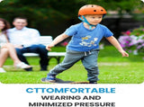 OutdoorMaster Youth & Kids Bike Helmet - Adjustable Multi-Sports Skateboard Helmet with Removable XFOM-HS001-ORG-L