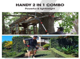 BAUMR-AG 20V SYNC Cordless Pole Saw & Hedge Trimmer Combo, 8 inch Chainsaw Pruner, Telescopic V219-GTCCLSBMHC3A