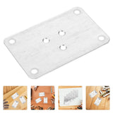 5-Pack Iron Furniture Leg Mounting Plates for Chair Legs, Sofa Legs, Table Legs, and Easy to Install V1370-AZ4-11796