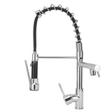 G1/2 Sink Faucet with Pull Down Sprayer Copper Brushed Single Handle Kitchen Water Tap V1294-YM0901-3112210024911