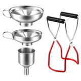 4 Pieces Canning Canning Rack Canning Stainless Steel Canning Supplies Tools Canning Tong for Wide V1369-AZ3-W-13750