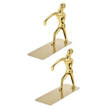 Stainless Steel Man Bookends Prevent Slipping Kung Fu Man Bookends for Home Decoration for Home V1294-YM0715-3116210072411