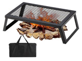 Folding Campfire Grill Portable Camping Fire Pit Steel Outdoor BBQ Picnic V952-ZDYYKJZDG18120J5TV0