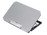 Laptop Cooling Pad Adjustable Height Cooling Stand with Adjustable Height 2 USB Ports Dual Turbine V1263-JX-6310