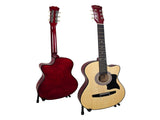 Karrera 38in Pro Cutaway Acoustic Guitar with Carry Bag - Natural CC38-PRO-NAT