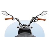 Universal Rearview Mirrors for Motorcycle - Side Mirror - Mirror, ABS Steel material, direct V1189-LC-QP-00323