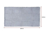 Hand Knitted Chunky Blanket Thick Acrylic Yarn Blanket Home Decor Throw Rug - Grey V63-834771
