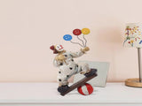 Creative Clown Circus Statues,Interesting Home Decor Resin Sculpture,Handmade Crafts Collectible Art V1370-AZ4-03501
