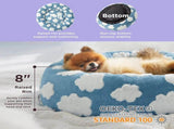 Medium Large Pet Donut Bed -70cm outer diameter, Soft Plush Round Dog Bed and Cat Bed V888-ELOSUNG54601