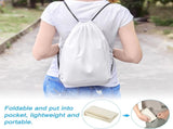Cotton Drawstring Bags, Backpack Foldable Sports Gym Bags for Women Men Trip, Brown V1259-DP01-A-5202