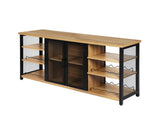 Levede Bar Cabinet Buffet Sideboard Oak CH1076