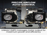 UNIMAC 50L 3.0HP Silent Oil-Free Electric Air Compressor, Portable, Twin Nitto Outlets V219-TOLACMUM5C0FA