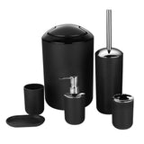 6-Piece Novelty PVCABS Bathroom Canister Sets V1370-AZ4-18944