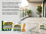 Waterproof Concrete Crack Filler & Sealant, 100G Adhesive Repair Compound with Precision Nozzle & V1369-AZ3-W-08076