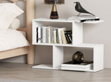 Levede Slim 2 Tier Narrow Side Table Bedside Nightstand NI1061-WH-AU