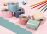 240Ft Boho Bulletin Board Borders Colorful Classroom Border Trim Scalloped Stickers Rolled 6 Rolls V1192-AZ-W-23050