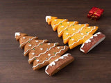 2 Pcs Charming Gingerbread Christmas Tree Figurine - Festive Resin Holiday V888-ELOSUNG27680