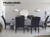 Artiss Dining Chairs Set of 4 Linen Parsons Chair Dark Grey UPHO-C-DIN-1026-GYX4