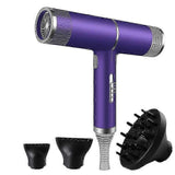 2000W Professional Ionic Hair Dryer with Diffuser Silver Purple V1263-JX-5617