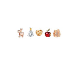 Non-woven Hanging Christmas Advent Charm Calendar Bag-Gold Bracelet V1263-JX-1349