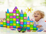 Keezi 120pcs Kids Magnetic Tiles Blocks Building Educational Toys Children Gift PLAY-MAGNETIC-120