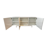 Buffet Sideboard Colour Ceramic Top MDF in Glossy White Gold Colour V43-BFT-AMLA