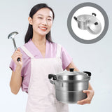 -Plated Aluminum Steamer Pot, Multipurpose Cooker for Steaming Vegetables and Making Soup V1370-AZ4-08777