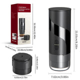 Portable Espresso Machine - Travel Espresso Maker for Both Coffee Ground & Capsules - Battery V1192-AZ-W-7837